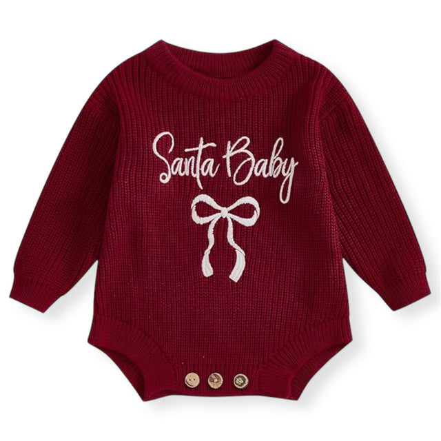 Mameluco Tejido Santa Baby