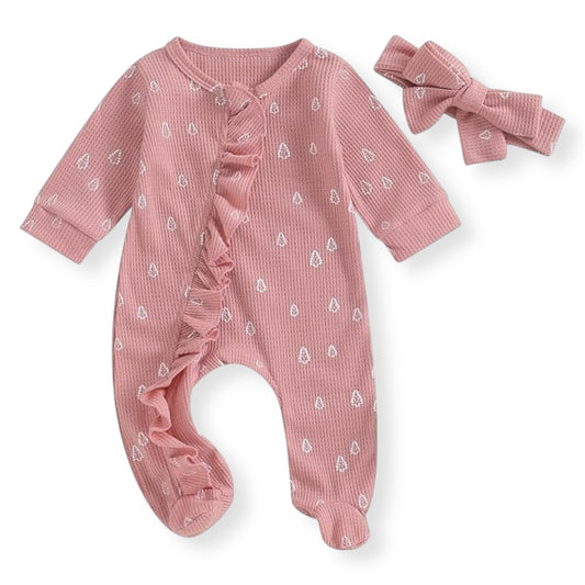 Set Mameluco con Diadema Little Trees