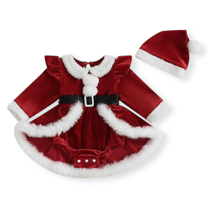 Vestido Navideño Mamá Noel con Gorro