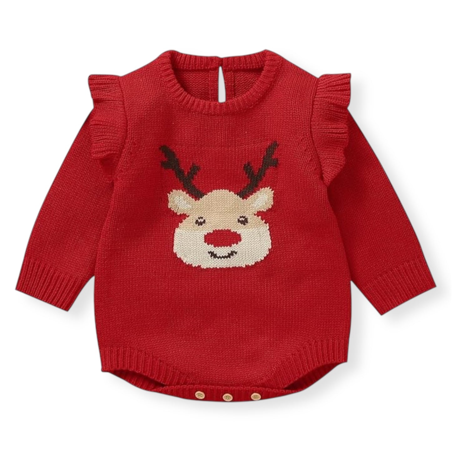 Mameluco Navideño de Reno para Bebé