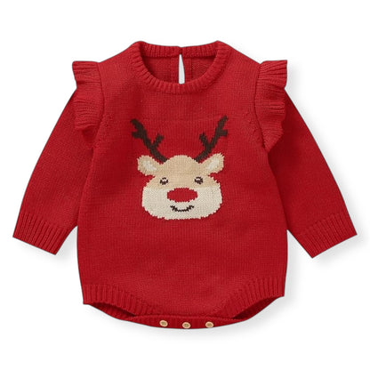 Mameluco Navideño de Reno para Bebé