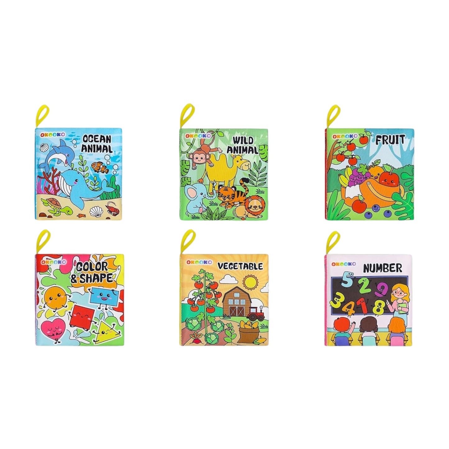 Paquete de Libros de Tela x6