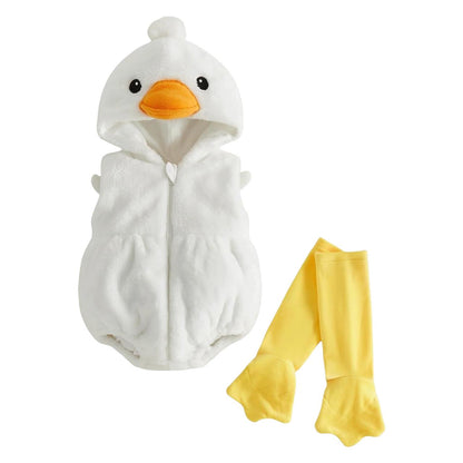 Disfraz de Pato con Capucha y Medias