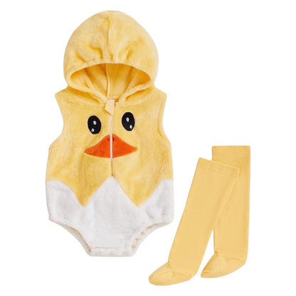 Disfraz de Patito con Gorro y Medias