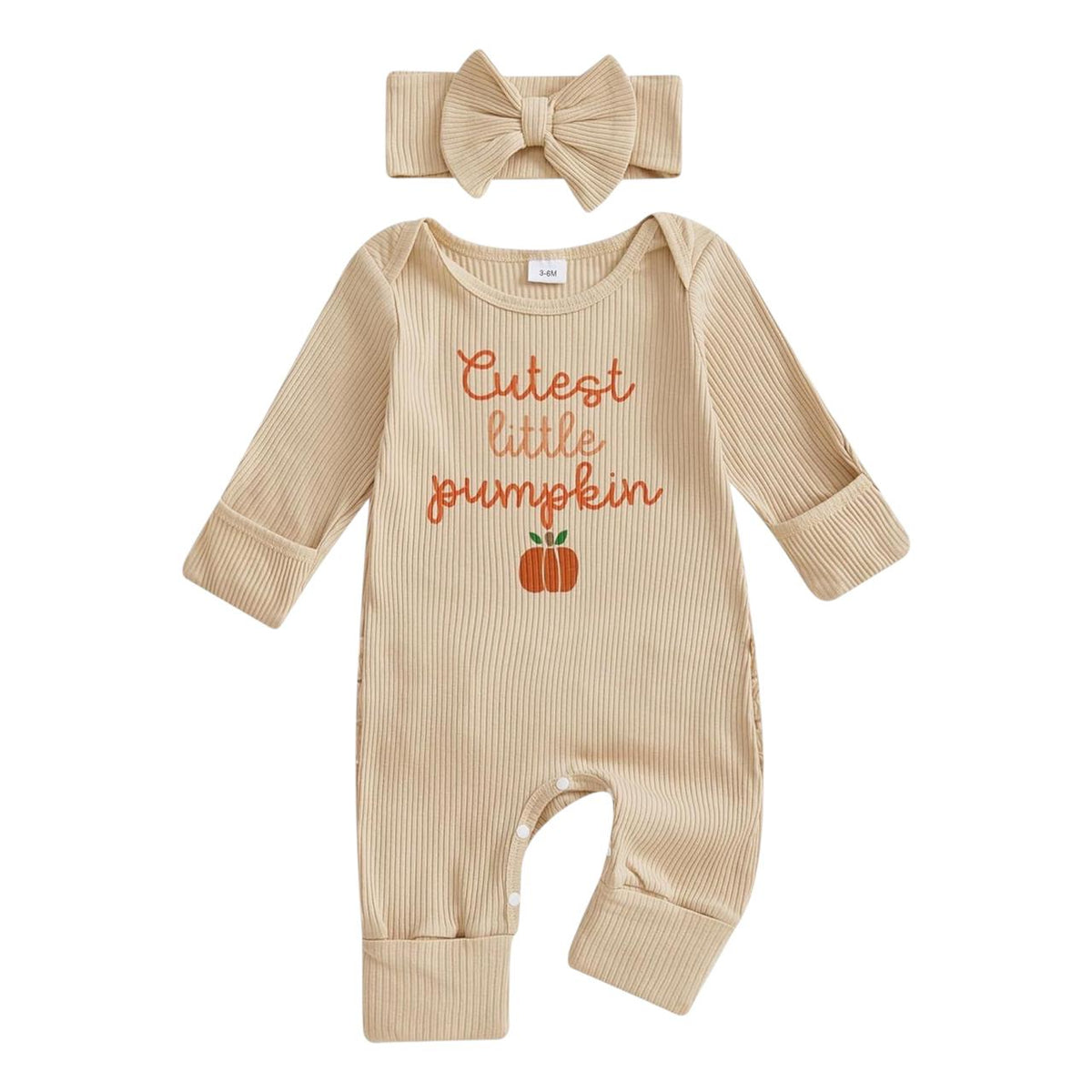 Set Mameluco + Diadema Little Pumpkin