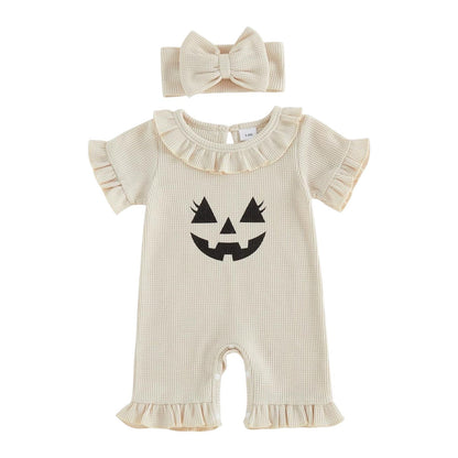 Set Mameluco + Diadema Tiny Pumpkin
