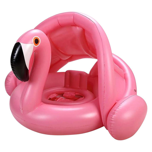 Flotador para Bebé Flamingo con Techo UV (UPF 50+)
