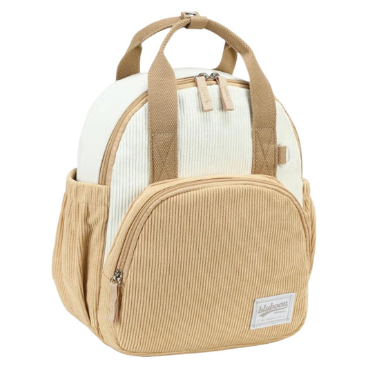Morral Infantil en Pana Bicolor - Beige (con Portanombre)