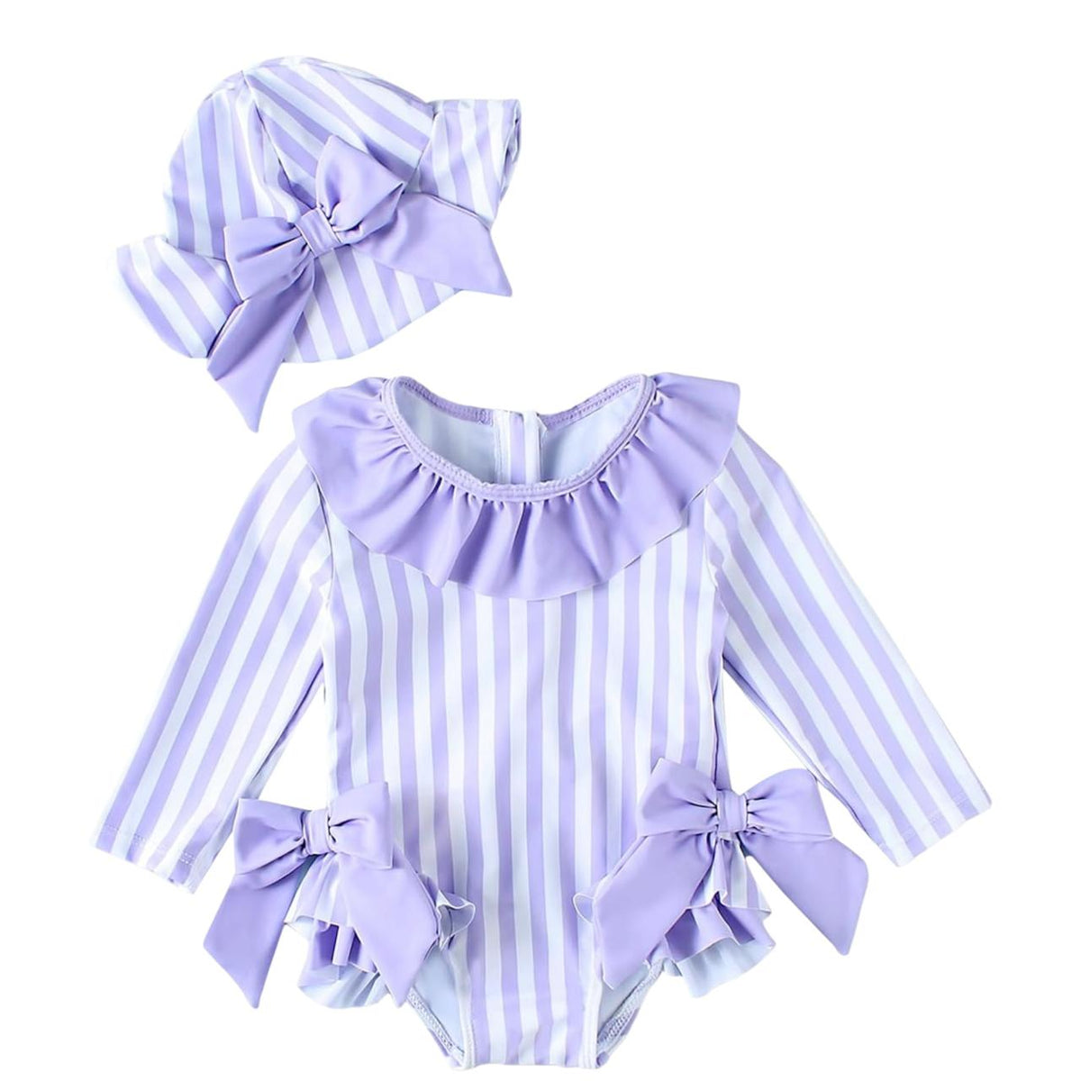 Vestido de Baño Manga Larga con Gorro UV