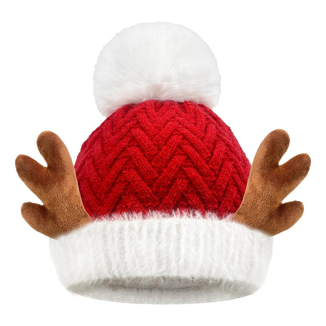 Gorro Tejido Reno con Pompón
