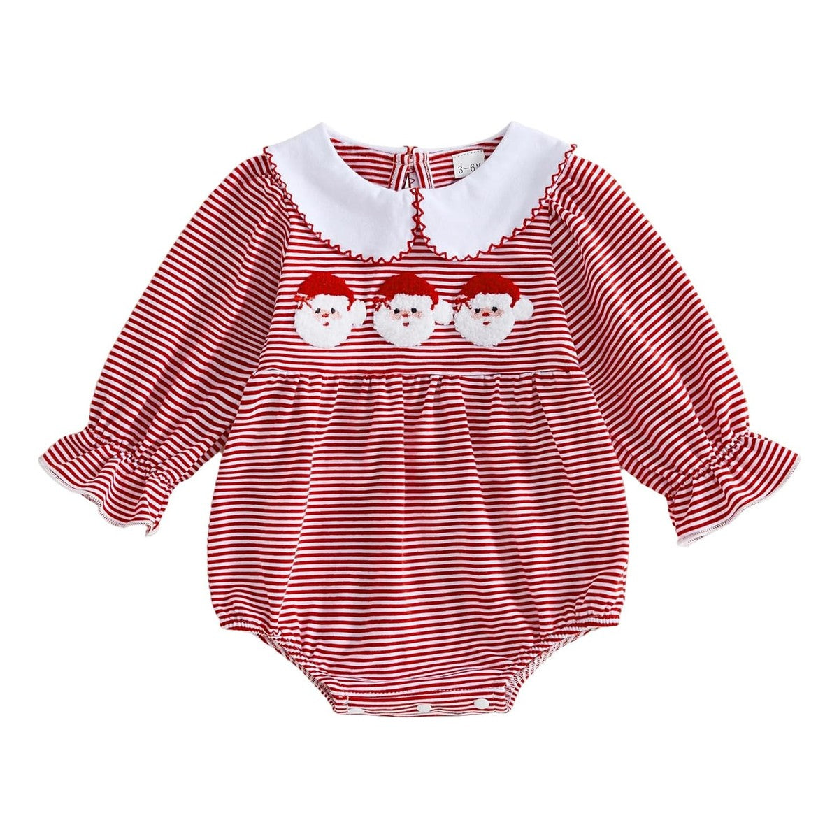 Mameluco Olivia a Rayitas - Rojo