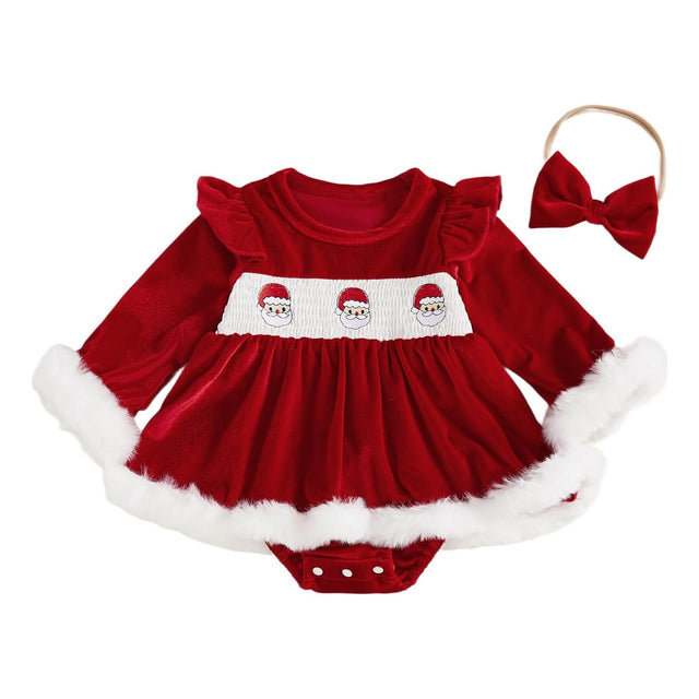 Mameluco Vestido Ximena de Terciopelo