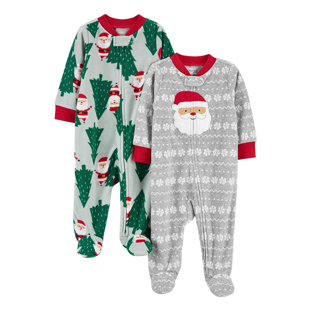 Pack x2 Pijamas Polar de Papá Noel