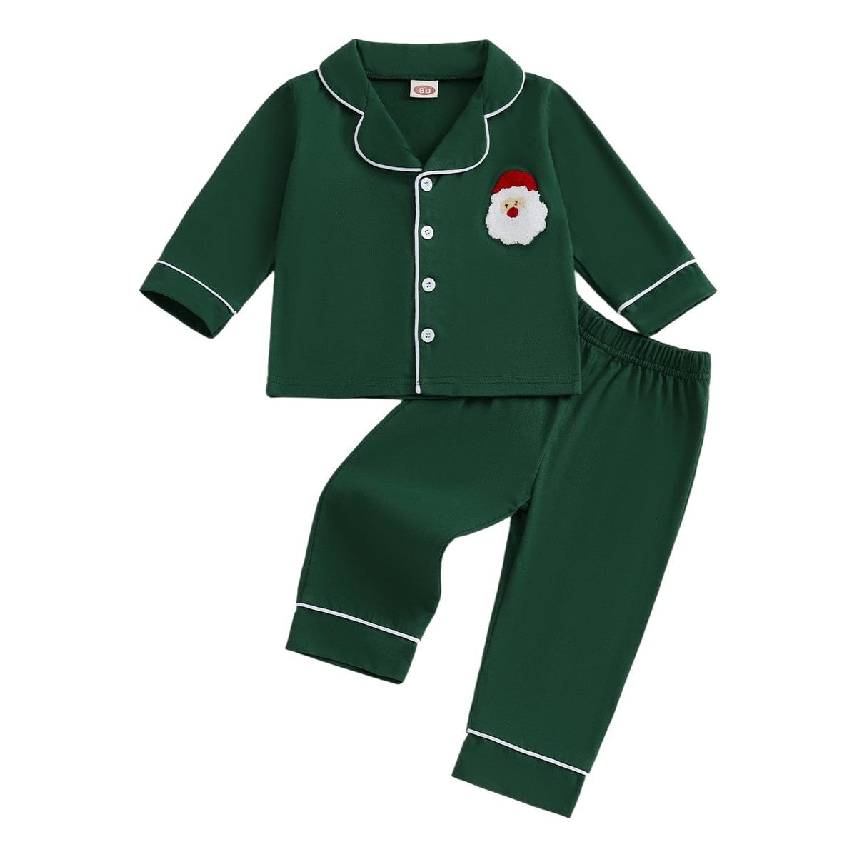 Pijama Tomás de Papá Noel - Verde Oscuro