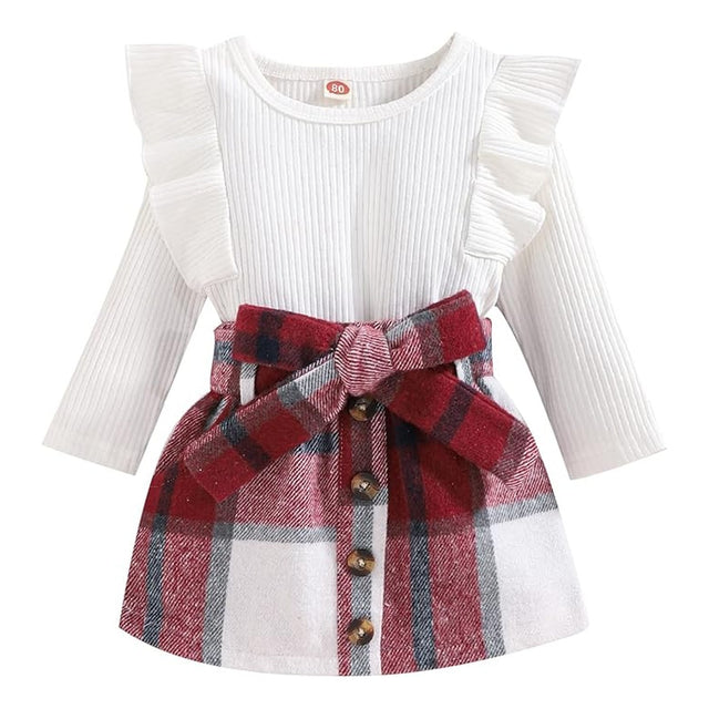 Set Jade Blusa & Falda Navidad Clásica