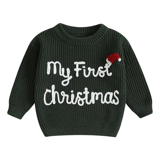 Suéter Tejido “My First Christmas”
