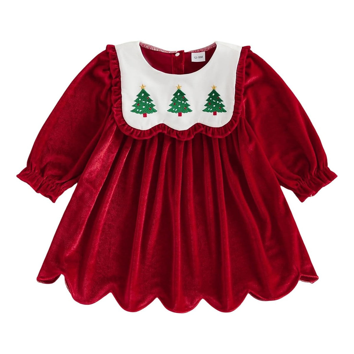 Vestido Celeste de Terciopelo - Rojo